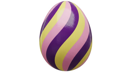 Isolated Easter Egg