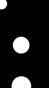 white circles that appear and disappear without covering the black background