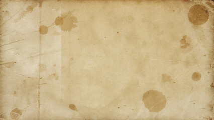 A worn out piece of paper with noticeable stains, suitable for use in historical or vintage-themed illustrations