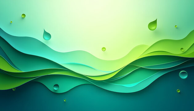 green background with dynamic style