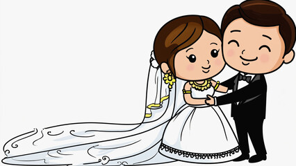 A loving couple stands side by side, enjoying each other's company