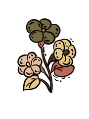 vector illustration of a flower