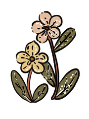 vector illustration of an abstract flower