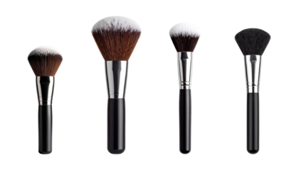 A collection of professional makeup brushes for flawless beauty application.