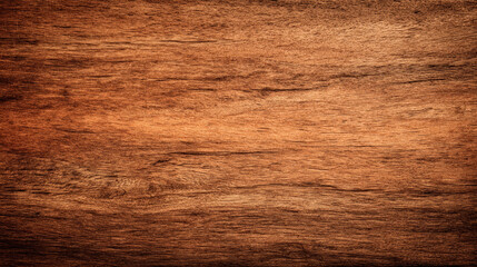 Fototapeta premium Seamless background with wood texture in dark brown tones, with natural grain patterns, free space for text, wallpaper format
