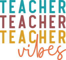 Teacher T-Shirt Design, Teacher Vector Design