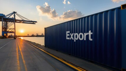 International trade vessel: export crate, commerce line, marked surface, product load, freight plan, storage hold, border cross, cargo stream, global path, shipping lane, goods shift, supply route