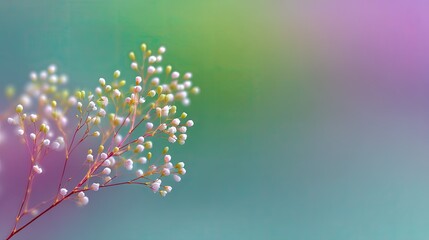 Elegant Spring Floral Overlay with Soft Bokeh