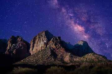 Milky Way over Zion National Park in Utah.