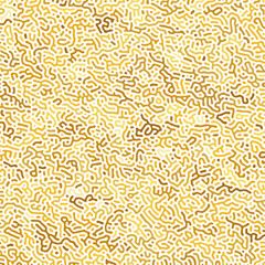 ABSTRACT GOLD ORANGE COLORFUL LINES TURING PATTERN ROUGH DESIGN REACTION DIFFUSION BACKGROUND VECTOR GOOD FOR WALLPAPER, COVER,POSTER 