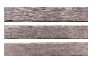 Isolated wooden planks with a beautiful texture on transparent background.