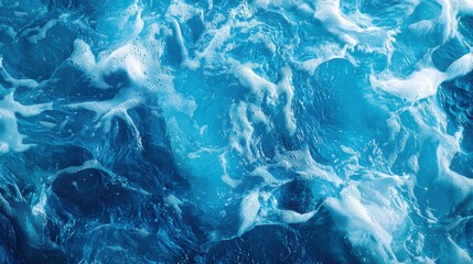 Obraz premium abstract blue color water wave, pure natural swirl pattern texture, background photography