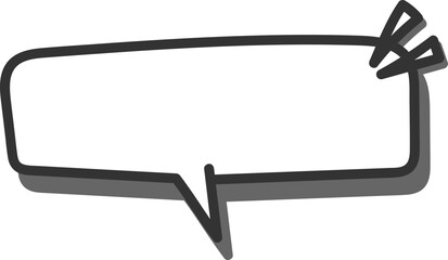 Comic Speech Bubble with Shadow