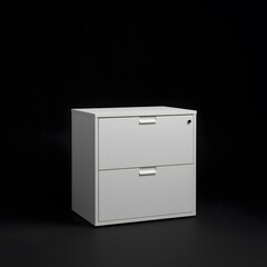 Minimalist Filing Cabinet with Contrast