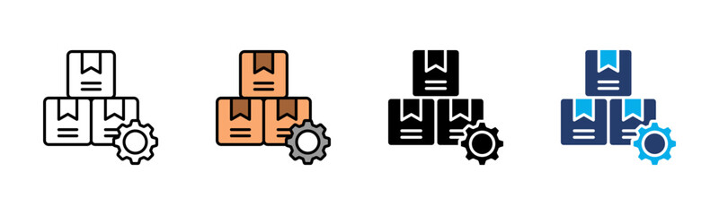 Productivity icon sheet multiple style collection