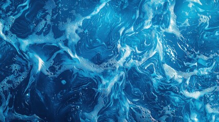 abstract blue color water wave, pure natural swirl pattern texture, background photography