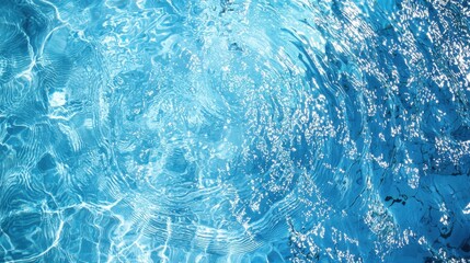 Fototapeta premium abstract blue color water wave, pure natural swirl pattern texture, background photography