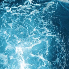 Obraz premium abstract blue color water wave, pure natural swirl pattern texture, background photography