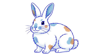 Isolated Cartoon Bunny