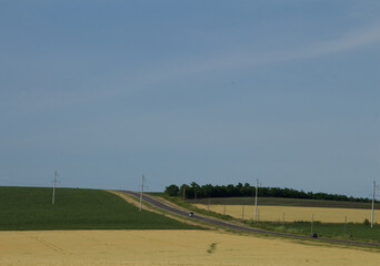 A road with lines and lines