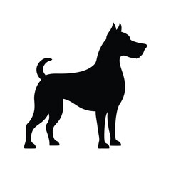 black dog silhouette