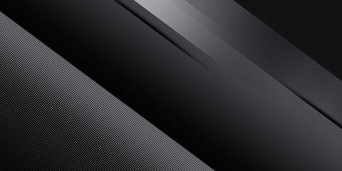 Diagonal Black Stripes Texture on Luxury Backdrop with Silver Line 