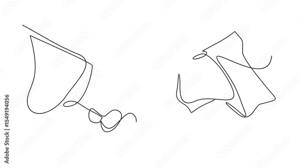 Poster animated self drawing of continuous line draw of handshake.national handshake day good for national 