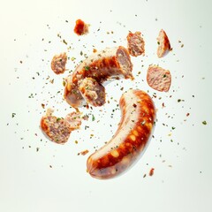 Bratwurst Explosion explosion exploding spices.