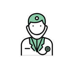 Doctor Illustration Icon