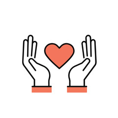 Obraz premium Hands gently holding a heart, representing love and care.