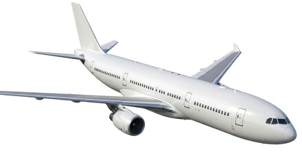 Fototapeta premium Isolated White Aeroplane