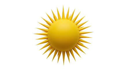 Isolated Yellow Sun