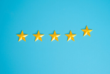 Adding a fifth star. Highest rating. Excellence, premium status, or service upgrades. Hotel...
