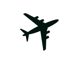 Dynamic Airplane Silhouette Flying Across A Grid Radar Map SVG Design
