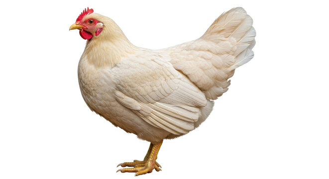 Isolated White Chicken - Powered by Adobe