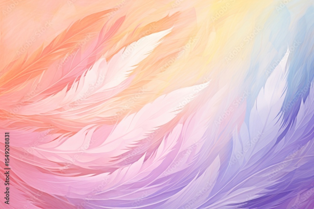 Poster bohemian and feather backgrounds abstract pattern.