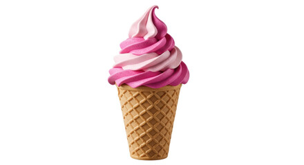 Isolated Swirl Ice Cream Cone