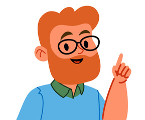 Bearded Man with Glasses