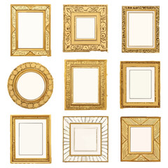Elegant Gold Picture Frames A Collection of Ornate and Simple Designs for Art, Photos, and More