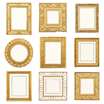 Elegant Gold Picture Frames A Collection of Ornate and Simple Designs for Art, Photos, and More