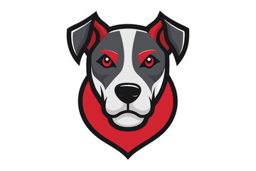 A minimalist line illustration presents a strong husky dog head with pointed ears