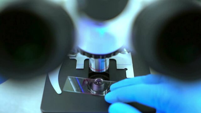 A detailed image of the Zika virus under a microscope, aiding laboratory research. Scientists are investigating the virus impact on public health.