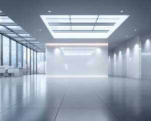 Fototapeta premium Modern Empty Office Space Interior