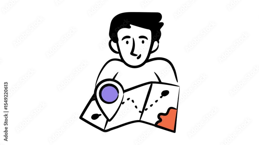Poster map animation mp4 file