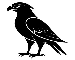 Hawk Bird Silhouette Vector Art