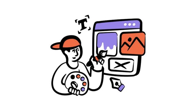 Web Design  Animation MP4 File