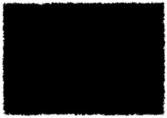 Horizontal grunge textures, rectangle frame, black dirty texture. brush stroke