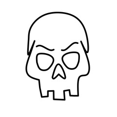 human skull vector illustration