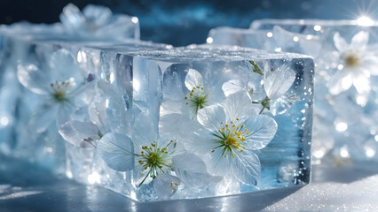Eternal Bloom – The Garden Preserved in Winter's Embrace
