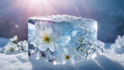 Eternal Bloom – The Garden Preserved in Winter's Embrace